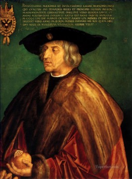 アルブレヒト・デューラー Painting - 北方ルネサンス皇帝マクシミリアン1世の肖像 アルブレヒト・デューラー